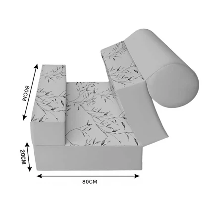 کاناپه تخت شو یک نفره شاخ و برگ مینیمال مدل M1126