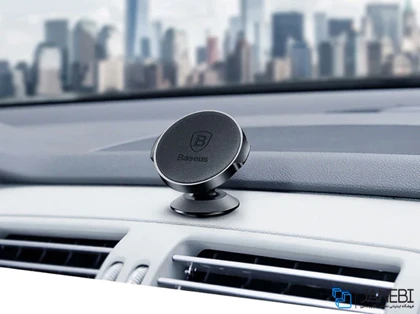 پایه نگهدارنده آهن ربایی بیسوس Baseus Small Ears Series Magnetic Suction Bracket Leather Type