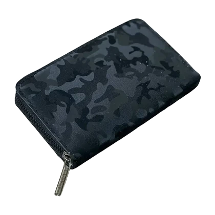 کیف جا کارتی زنانه و دخترانه تک زیپ کوچک پتینه مشکی مدل MSN92-133