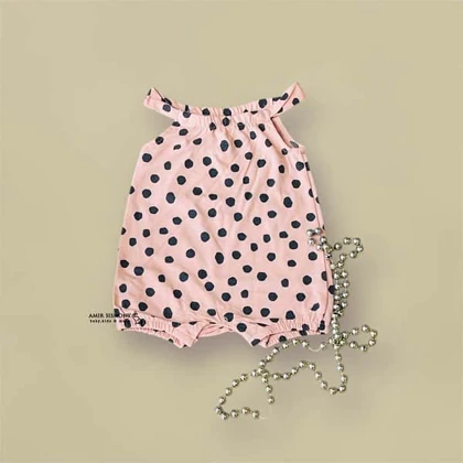 رامپر وارداتی دخترانه طرح توپ توپی