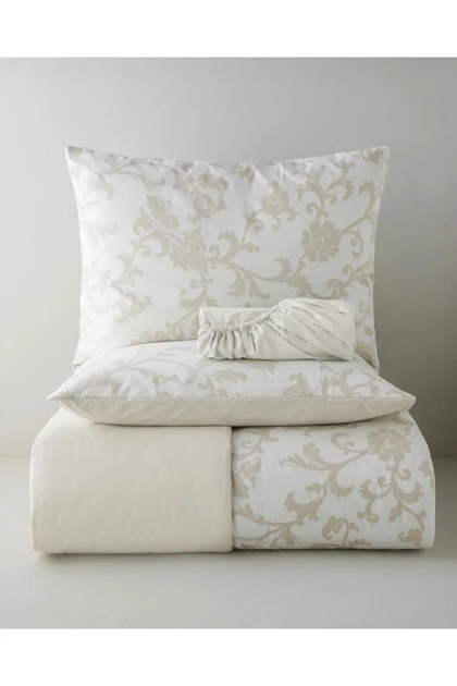 سرویس روتختی دو نفره English Home مدل Garden Swirl پنبه - بژ