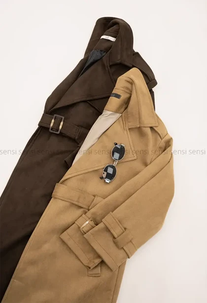 پالتو جیر آستر دار بلند@@ کد1004861