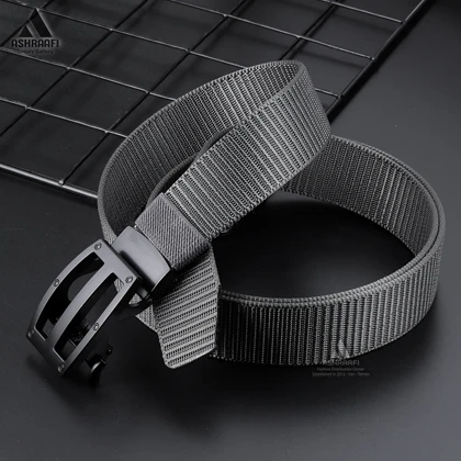 کمربند برزنتی مردانه Rail Belt BL133