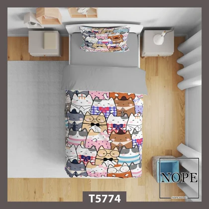 روتختی کودک طرح گربه ها مدل T5774