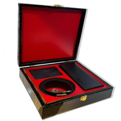 ست هدیه 3تیکه چرم طبیعی آدرﯾﻦ