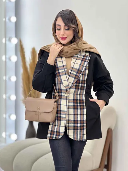 بارانی ترکیبی بغل کش