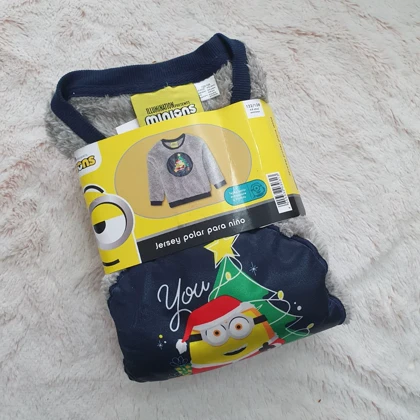 سویشرت پسرانه طرح مینیون کد Z-HGJ76