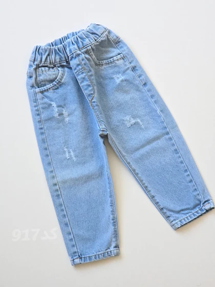 شلوار مام استایل جین متوسط (917)2تا8سال