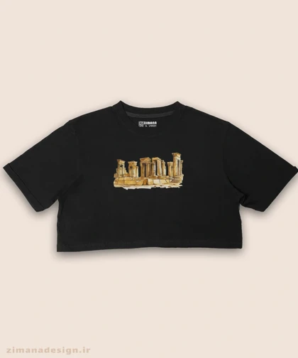 کراپ زنانه اصیل ایرانی طرح تخت جمشید کد 1001