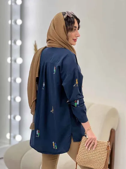 مانتو گلدوزی کارولین