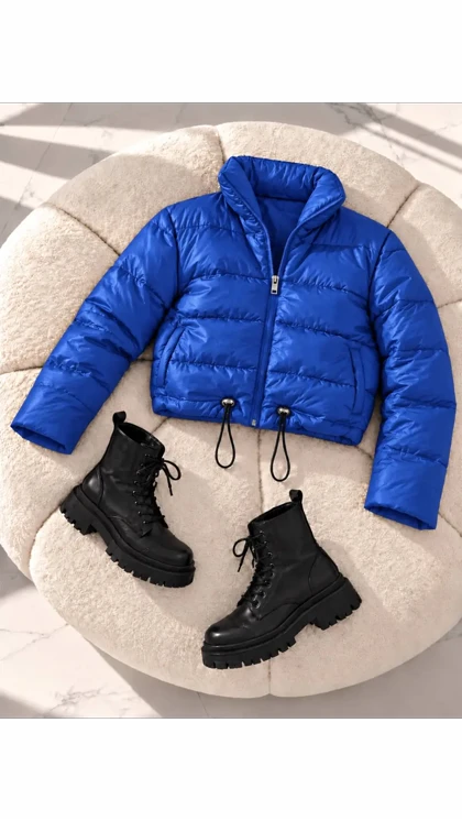 کاپشن شمعی زنانه کوتاه 307680