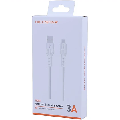 کابل میکرو یو اس بی 3 آمپر هایکو استار Hicostar مدل 119M طول 1 متر