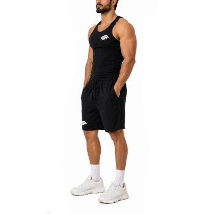 ست رکابی و شلوارک ورزشی مردانه G Wear مدل 5F0604 مشکی