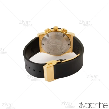 ساعت هابلوت مردانه کلاسیک فیوژن سه موتوره مشکی طلایی بند رابر 104156