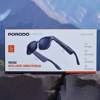عینک هوشمند پورودو Porodo اصل مدل PDSGUVP103BK پوشش UV400