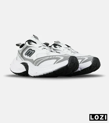 کفش کتانی مردانه سفید طوسی BALENCIAGA مدل 7655