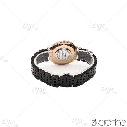 ساعت دنیل ولینگتون مردانه تمام مشکی ایندکس رزگلد 106329