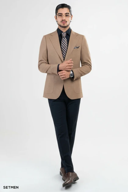 کت تک مردانه دو دکمه ساهارا