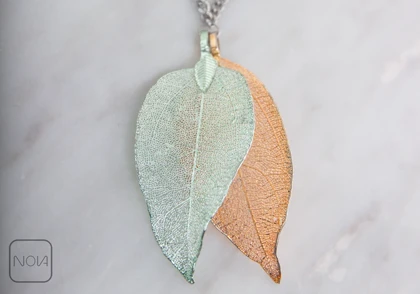 گردنبند استیل کارتیر دو برگ