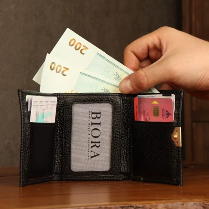 جاکارتی و کیف پول مردانه بیورا مدل GK032
