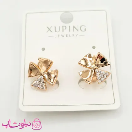 گوشواره حلقه‌ای ژوپینگ مدل فرفره