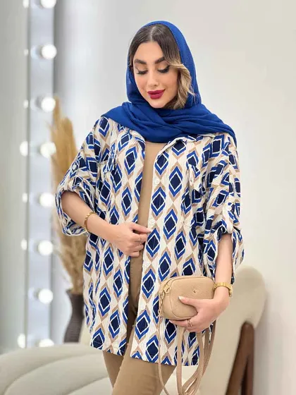 شومیز طرح لوزی دو جیب پاکتی