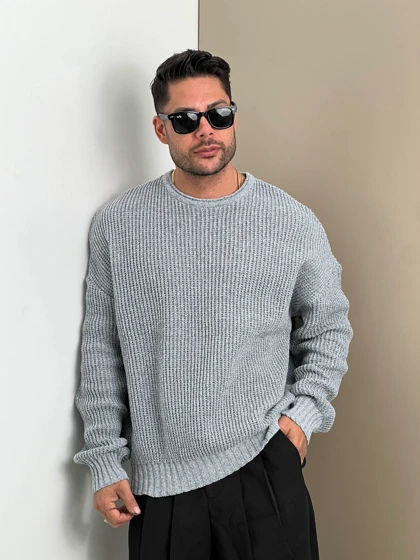 بافت باکسی یقه گرد