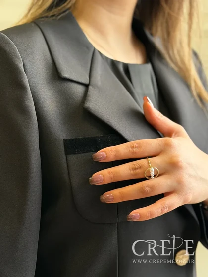 کت یقه انگلیسی فیلتاپ مخملی