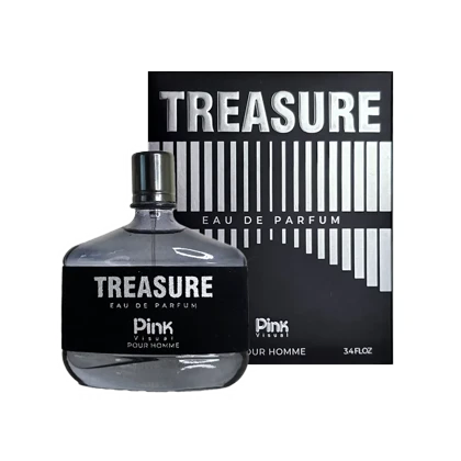ادوپرفیوم مردانه پینک ویژوآل مدل Treasure حجم 100 میلی لیتر – رایحه Mont Blanc Emblem