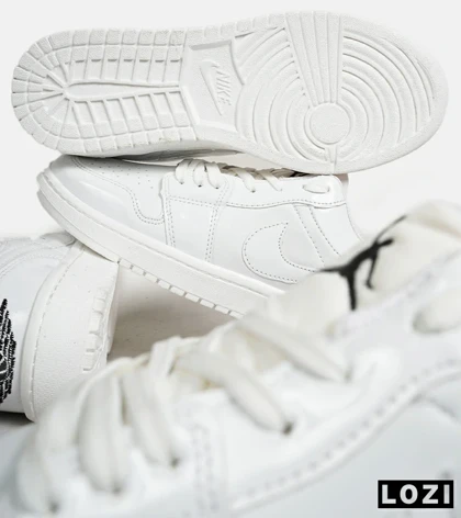 کفش کتانی مردانه سفید نایک NIKE jordan 1 مدل 5963