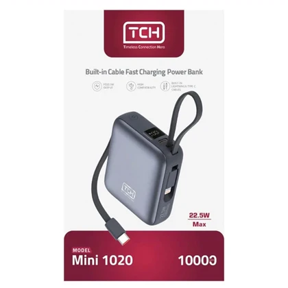 پاوربانک تی سی اچ TCH مدل Mini 1020 ظرفیت 10000 میلی آمپر 22.5 وات