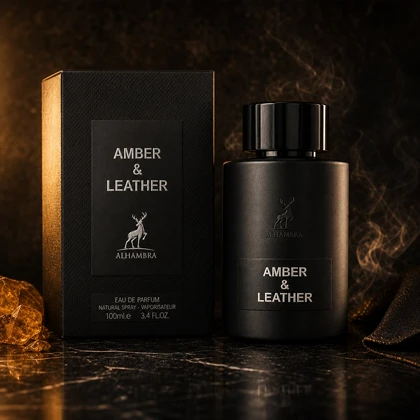 عطر یونیسکس آمبر اند لدر الحمبرا (Maison Alhambra Amber & Leather Eau de Parfum 100ml)