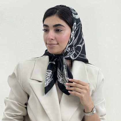 مینی اسکارف زنانه طرح زنجیری | آی بولک