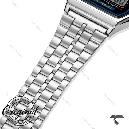 ساعت کاسیو A159WA-N1 اصل بند استیل Casio-11936-U