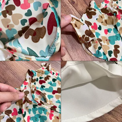 تاپ شورتک تابستانه مدل قلبی