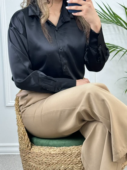 شومیز ساتن پنبه