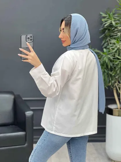 شومیز ساده سفید
