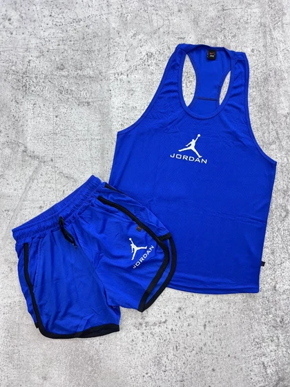 ست اقتصادی شامل رکابی و شلوارک جوردن با 6 رنگ