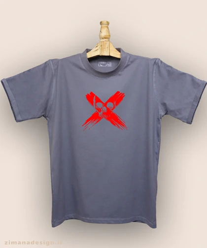 تیشرت مردانه و زنانه طرح اسکلت مرگ کد 930