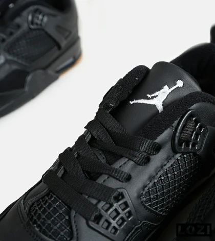 کتانی ساق‌دار بزرگ پا مشکی کرم Nike air jordan 4 مدل 6203