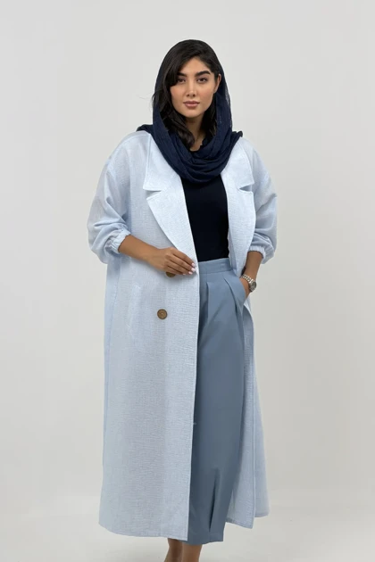 مانتو بلند داماسک آسو