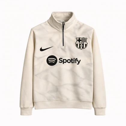 دورس نیم زیپ مدل بارسلونا-کرم