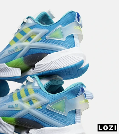 کفش کتانی مردانه و زنانه آبی لیمویی سفید Adidas SUPERNOVA 3 مدل 7024