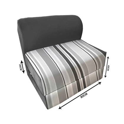 کاناپه تخت شو یک نفره راه راه کلاسیک مدل M1084