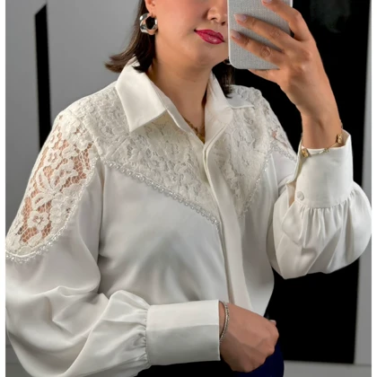 شومیز مجلسی زنانه مدل مخمل سنگدوزی
