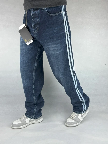 شلوار بگ فیت مردانه آبی 149