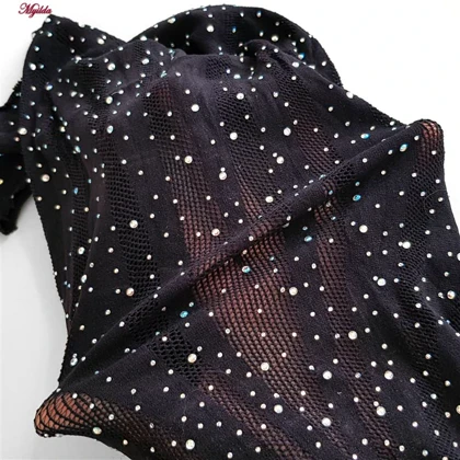بادی فانتزی مشکی مدل نگین‌دار کد 4860-7188
