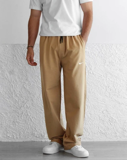 شلوار اسلش دو نخ برند نایکی در رنگ بندی Baggy Pants Nike brand