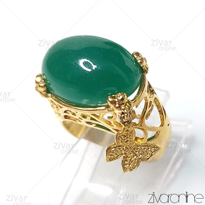 انگشتر زنانه یشم 30043