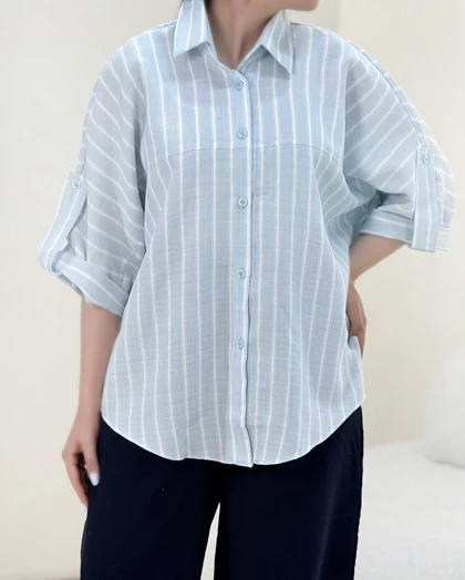 شومیز راه راه ندا